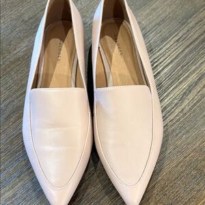 Halogen Blush Pink Pointed-Toe Leather Loafers-Never worn